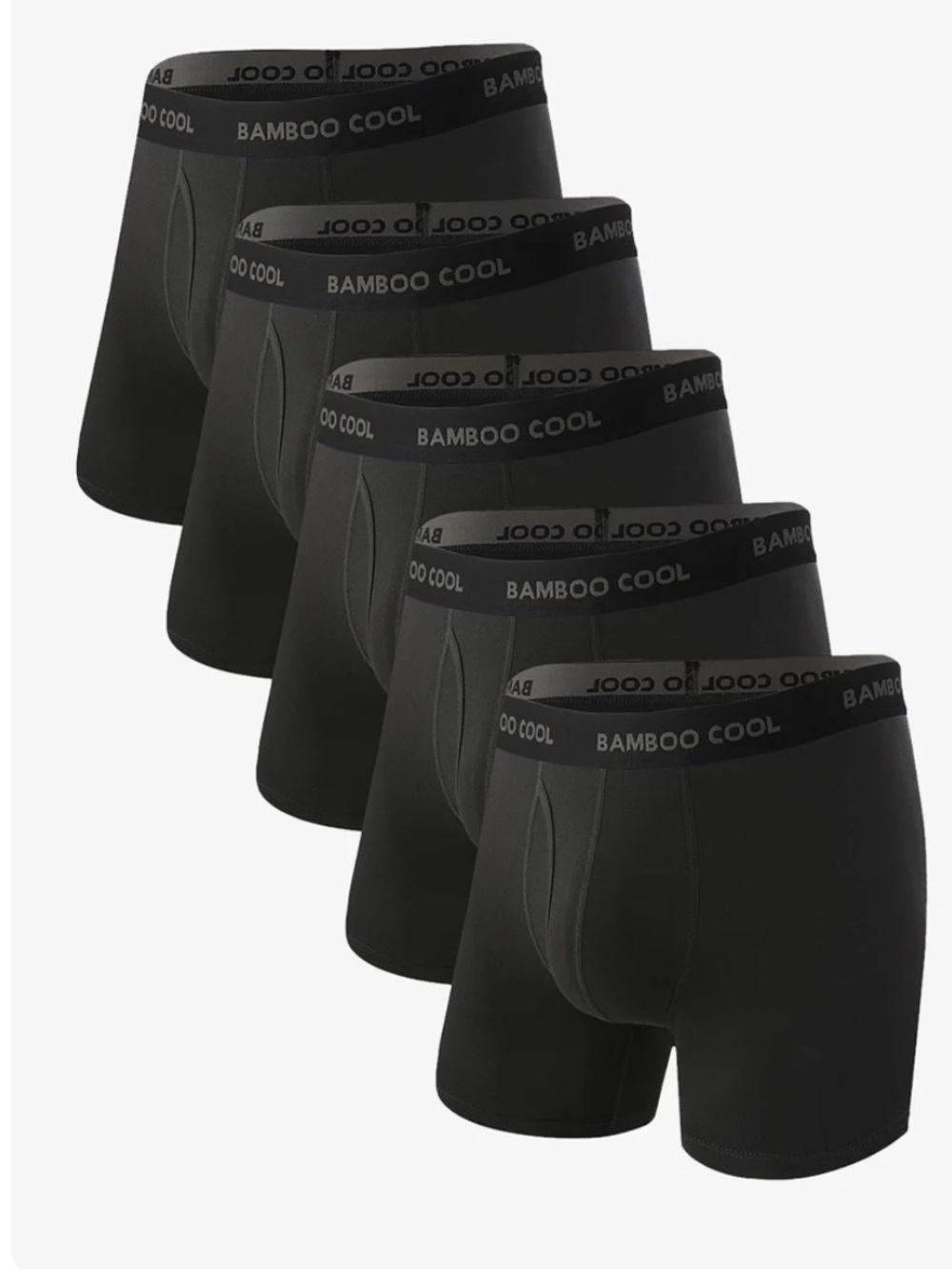 BAMBOO COOL Ultra Soft Men's Boxer Briefs 5 Pack, Size XXL, NWT - Picture 1 of 10
